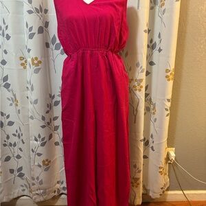 Elegant Red Maxi Dress